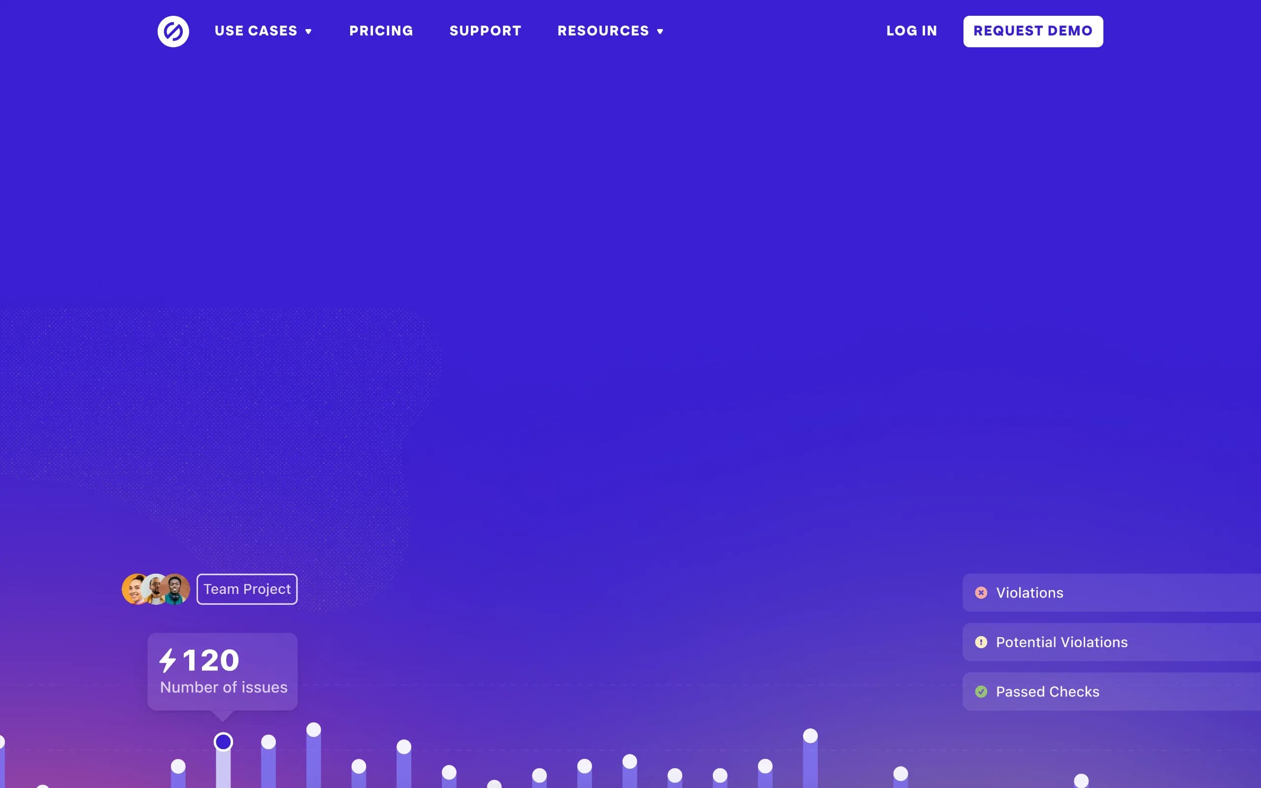 Screenshot of the Stark homepage